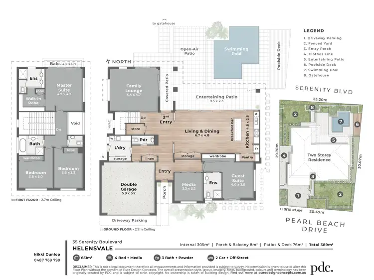 Floorplan of Homely house listing, 35 Serenity Boulevard, Helensvale QLD 4212