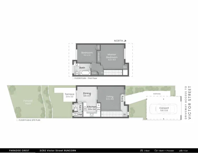 Floorplan of Homely townhouse listing, 31/62 Victor Street, Runcorn QLD 4113