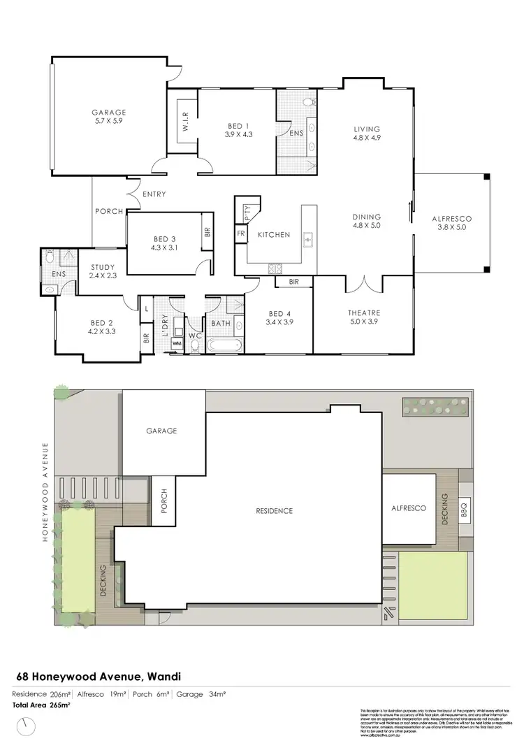 Floorplan of Homely house listing, 68 Honeywood Avenue, Wandi WA 6167