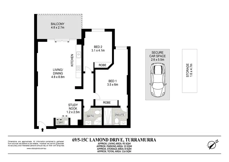Floorplan of Homely apartment listing, 69/5-15C Lamond Drive, Turramurra NSW 2074