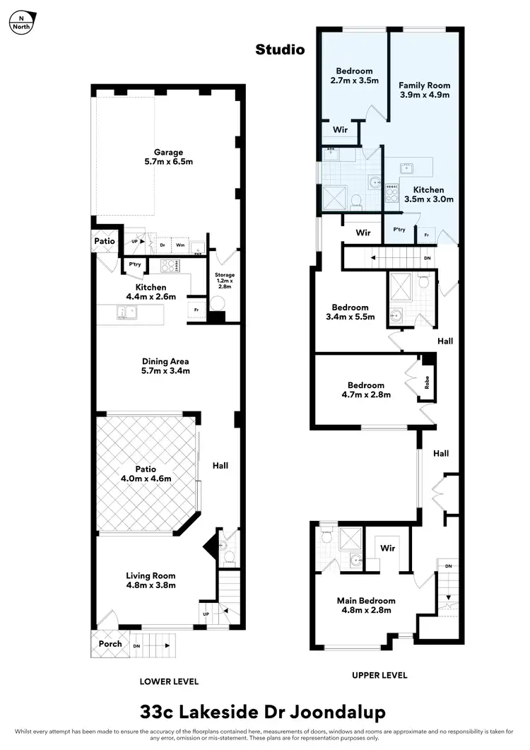 Floorplan of Homely townhouse listing, 33C Lakeside Drive, Joondalup WA 6027