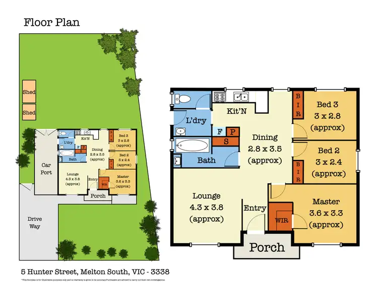 Floorplan of Homely house listing, 5 Hunter Street, Melton South VIC 3338