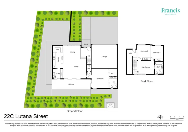 Floorplan of Homely townhouse listing, 22C Lutana Street, Lyons ACT 2606
