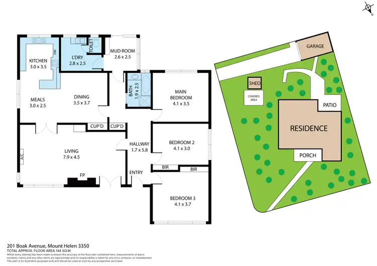 Floorplan of Homely house listing, 201 Boak Avenue, Mount Helen VIC 3350