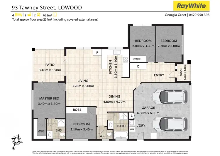 Floorplan of Homely house listing, 93 Tawney Street, Lowood QLD 4311