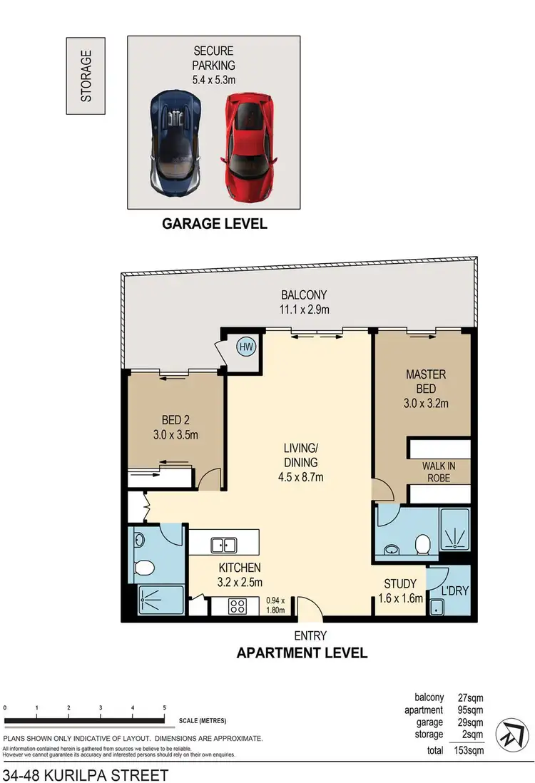 Floorplan of Homely apartment listing, 34/48 Kurilpa Street, West End QLD 4101