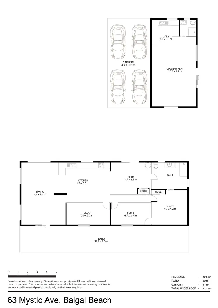 Floorplan of Homely house listing, 63 Mystic Avenue, Balgal Beach QLD 4816