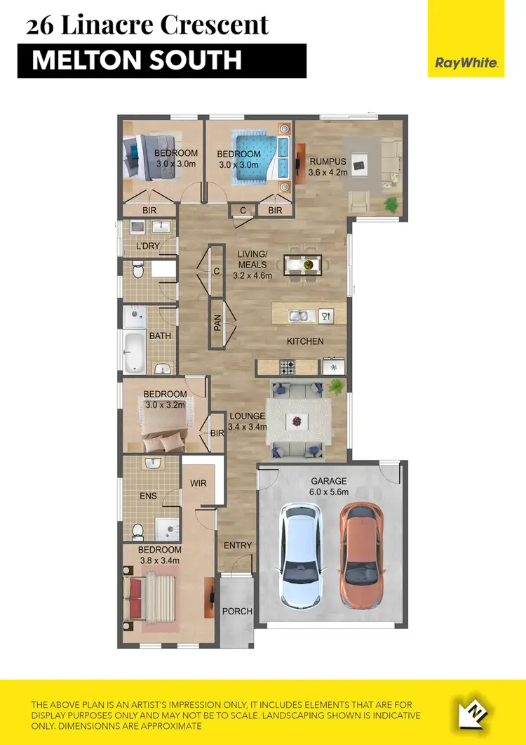 Floorplan of Homely house listing, 26 Linacre Crescent, Melton South VIC 3338