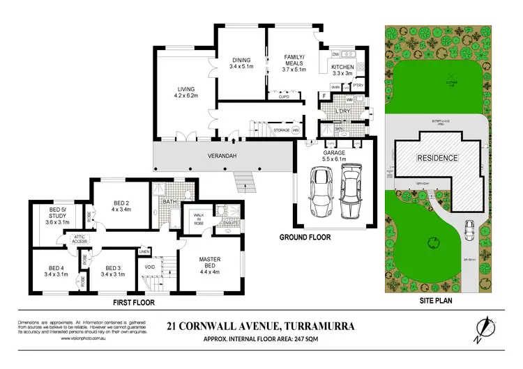 Floorplan of Homely house listing, 21 CORNWALL AVENUE, Turramurra NSW 2074