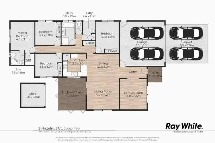 Floorplan of Homely house listing, 3 Hazelnut Court, Loganlea QLD 4131