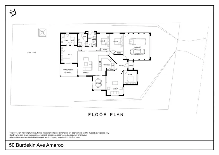 Floorplan of Homely house listing, 50 Burdekin Avenue, Amaroo ACT 2914