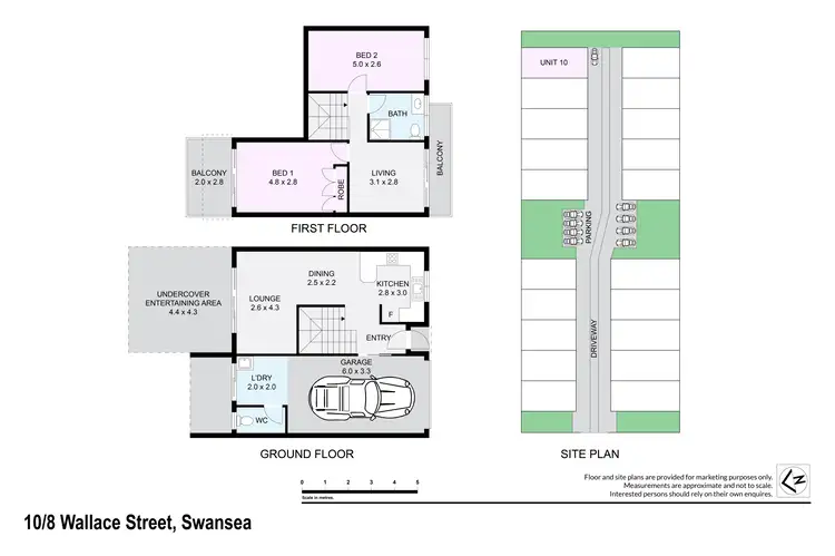 Floorplan of Homely townhouse listing, 10/8 Wallace Street, Swansea NSW 2281