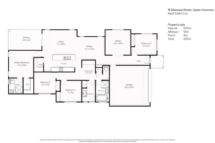 Floorplan of Homely house listing, 16 Manassa Street, Upper Coomera QLD 4209
