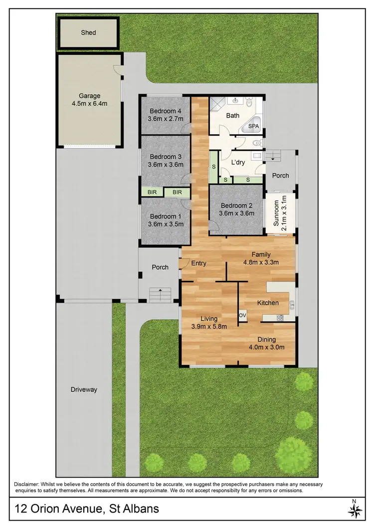 Floorplan of Homely house listing, 12 Orion Avenue, St Albans VIC 3021
