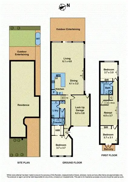 Floorplan of Homely house listing, 1 Berty Street, Newport VIC 3015