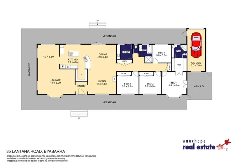 Floorplan of Homely rural property listing, 35 Lantana Road, Byabarra NSW 2446