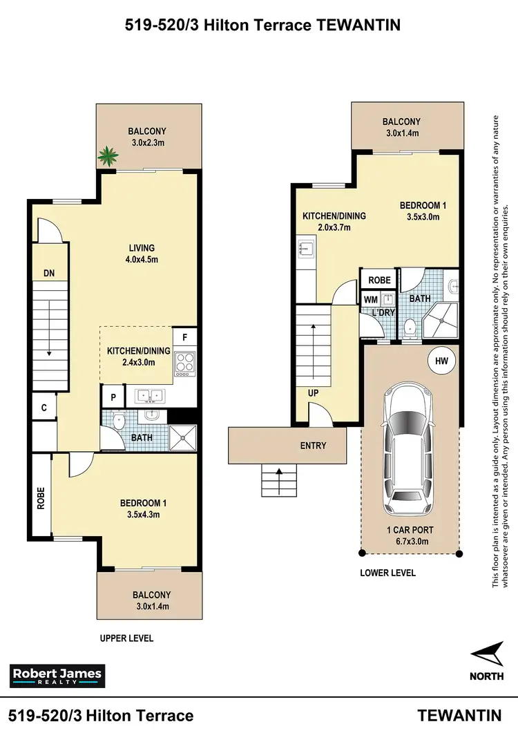 Floorplan of Homely unit listing, 519 & 520/3 Hilton Tce, Tewantin QLD 4565