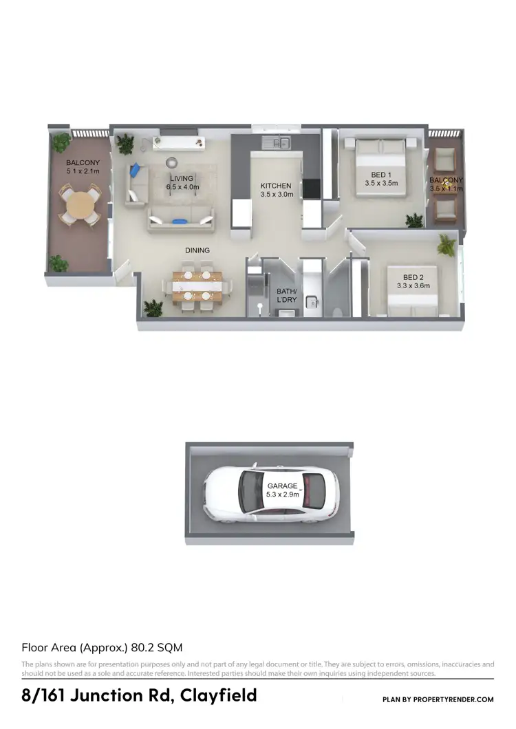 Floorplan of Homely unit listing, 8/161 Junction Road, Clayfield QLD 4011