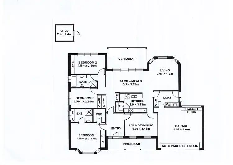 Floorplan of Homely house listing, 1A Hunt Avenue, Tranmere SA 5073