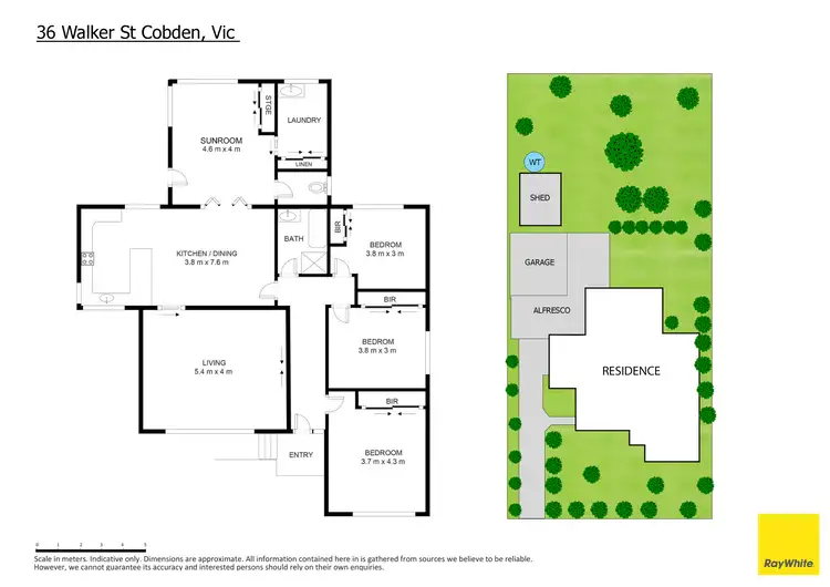 Floorplan of Homely house listing, 36 Walker Street, Cobden VIC 3266