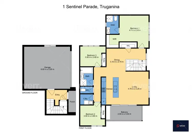 Floorplan of Homely house listing, 1 Sentinel Parade, Truganina VIC 3029