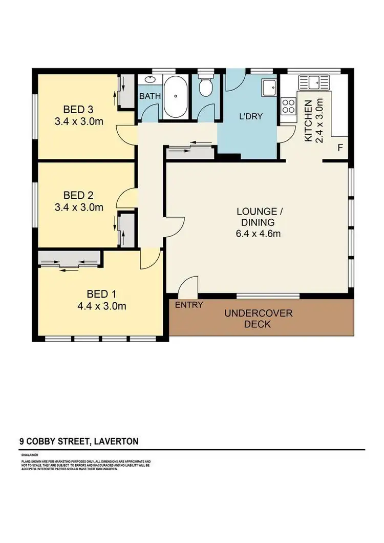 Floorplan of Homely house listing, 9 Cobby Street, Laverton VIC 3028