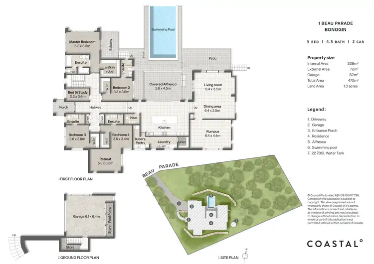 Floorplan of Homely house listing, 1 Beau Parade, Bonogin QLD 4213