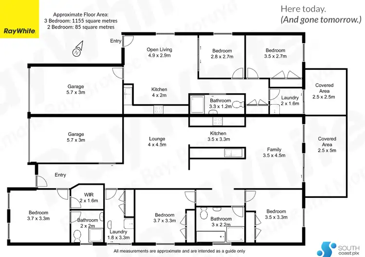 Floorplan of Homely house listing, 15 & 15A Freycinet Drive, Sunshine Bay NSW 2536
