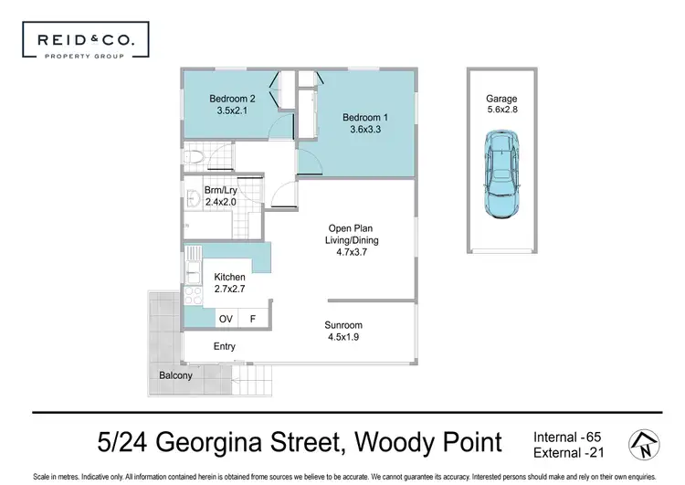 Floorplan of Homely apartment listing, 5/24 Georgina Street, Woody Point QLD 4019