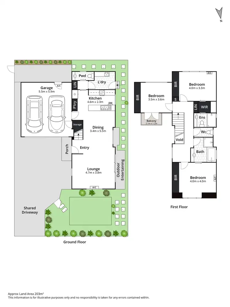 Floorplan of Homely townhouse listing, 3/151-153 Hope Street, Geelong West VIC 3218