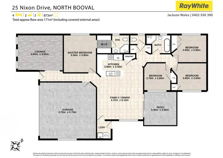 Floorplan of Homely house listing, 25 Nixon Drive, North Booval QLD 4304