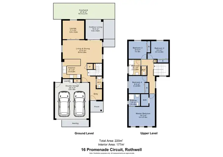 Floorplan of Homely house listing, 16 Promenade Circuit, Rothwell QLD 4022