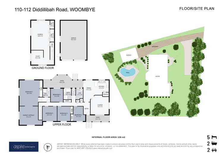 Floorplan of Homely house listing, 110-112 Diddillibah Road, Woombye QLD 4559
