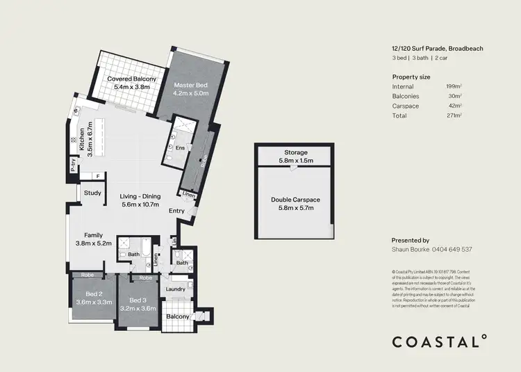 Floorplan of Homely apartment listing, 12/120 Surf Parade, Broadbeach QLD 4218