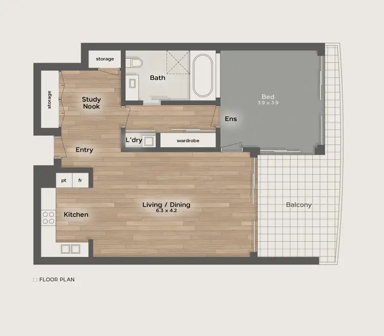 Floorplan of Homely apartment listing, 2272/9 Ferny Avenue, Surfers Paradise QLD 4217