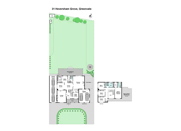 Floorplan of Homely house listing, 31 Heversham Grove, Greenvale VIC 3059