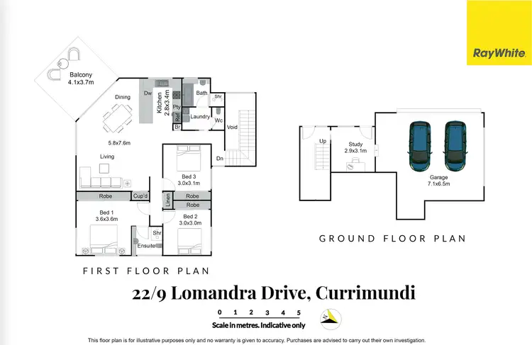 Floorplan of Homely townhouse listing, 22/9 Lomandra Drive, Currimundi QLD 4551