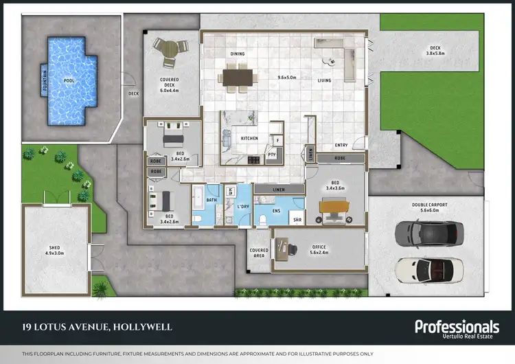 Floorplan of Homely house listing, 19 Lotus Avenue, Hollywell QLD 4216