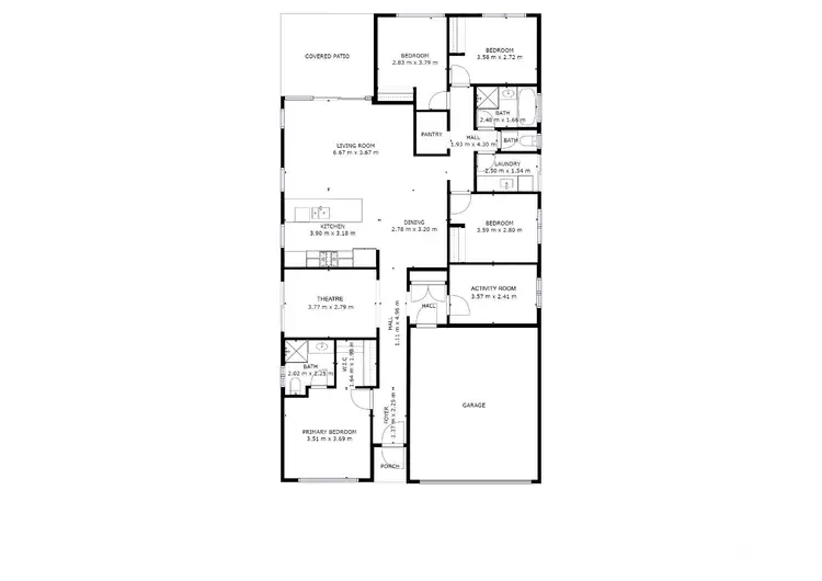 Floorplan of Homely house listing, 89 Towncentre Drive, Thornlie WA 6108
