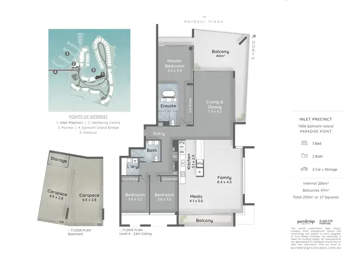 Floorplan of Homely apartment listing, 7406 Ephraim Island, Paradise Point QLD 4216