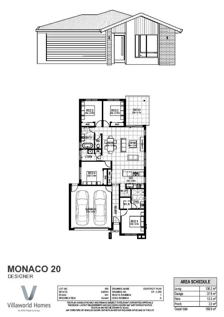 Floorplan of Homely house listing, 59 Zucanna Avenue, Ormeau QLD 4208
