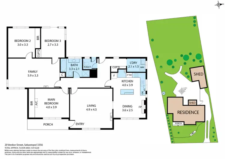 Floorplan of Homely house listing, 20 Verdon Street, Sebastopol VIC 3356