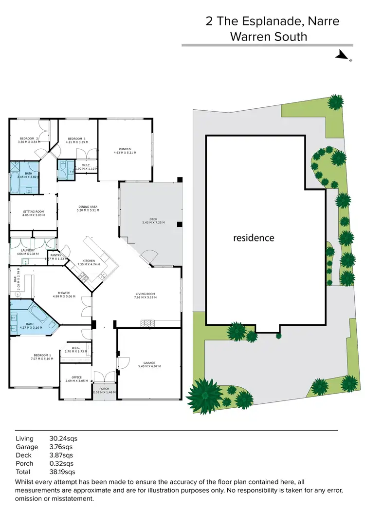 Floorplan of Homely other listing, 2 The Esplanade, Narre Warren South VIC 3805