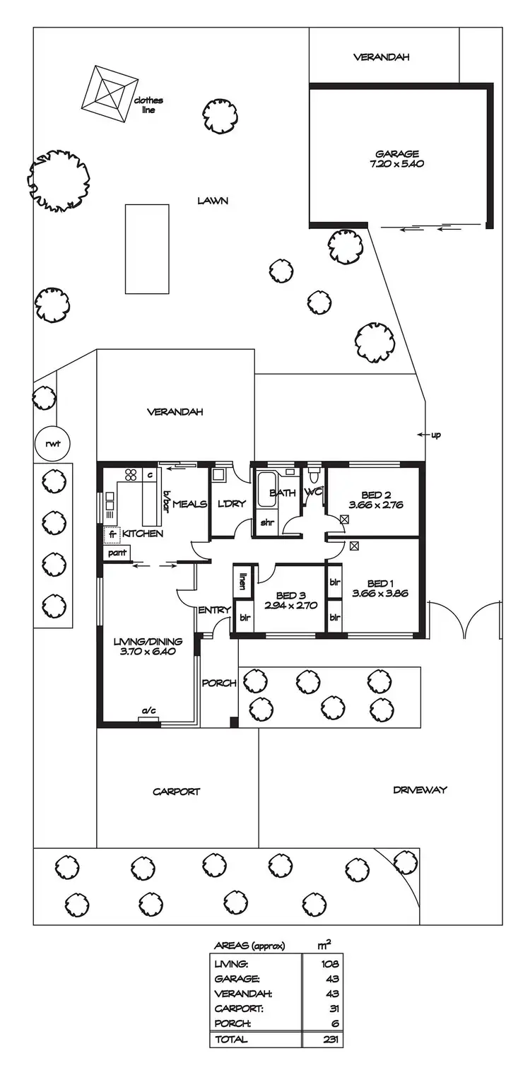 Floorplan of Homely house listing, 77 Maxlay Road, Modbury Heights SA 5092