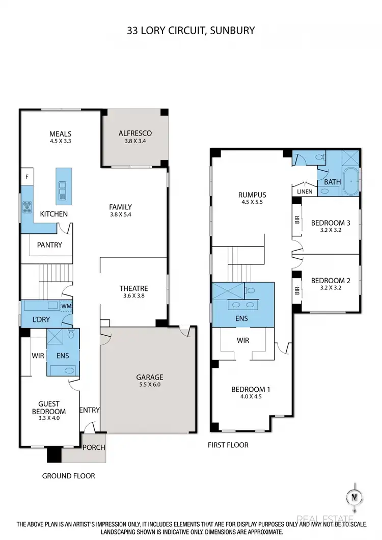 Floorplan of Homely house listing, 33 Lory Circuit, Sunbury VIC 3429