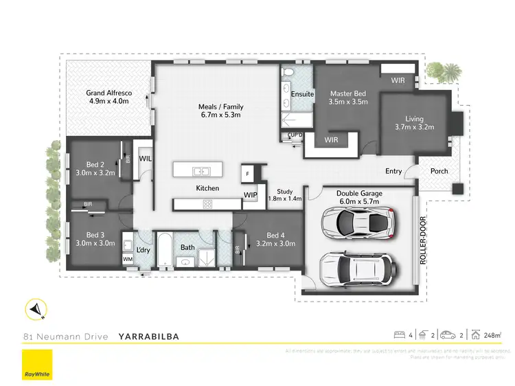 Floorplan of Homely house listing, 81 Neumann Drive, Yarrabilba QLD 4207