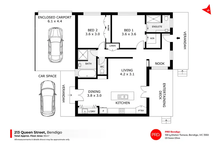 Floorplan of Homely house listing, 213 Queen Street, Bendigo VIC 3550