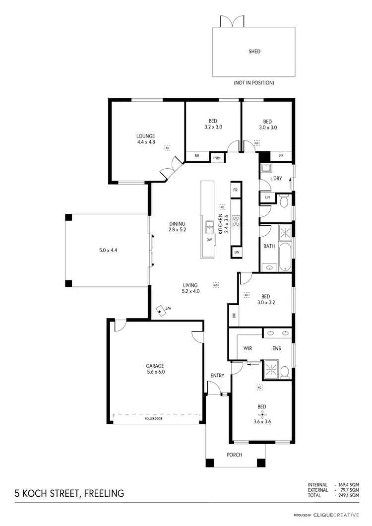 Floorplan of Homely house listing, 5 Koch Street, Freeling SA 5372