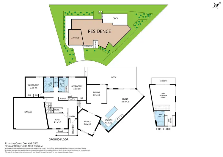 Floorplan of Homely house listing, 3 Lindsay Court, Creswick VIC 3363