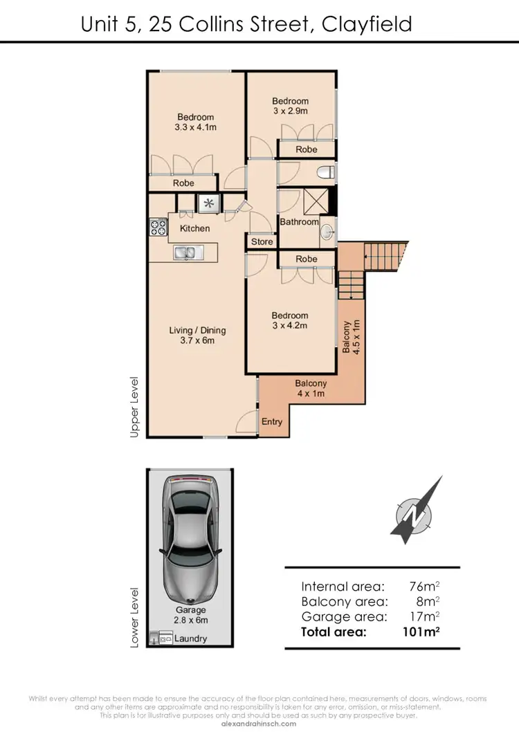 Floorplan of Homely unit listing, 5/25 Collins Street, Clayfield QLD 4011